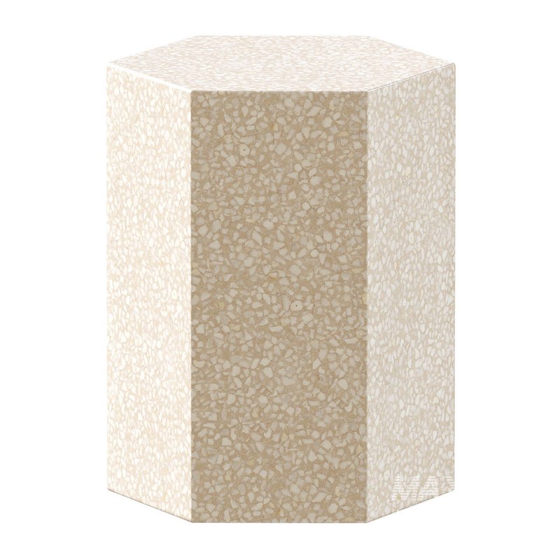 ZO? premium terrazzo pink end table - Image 1