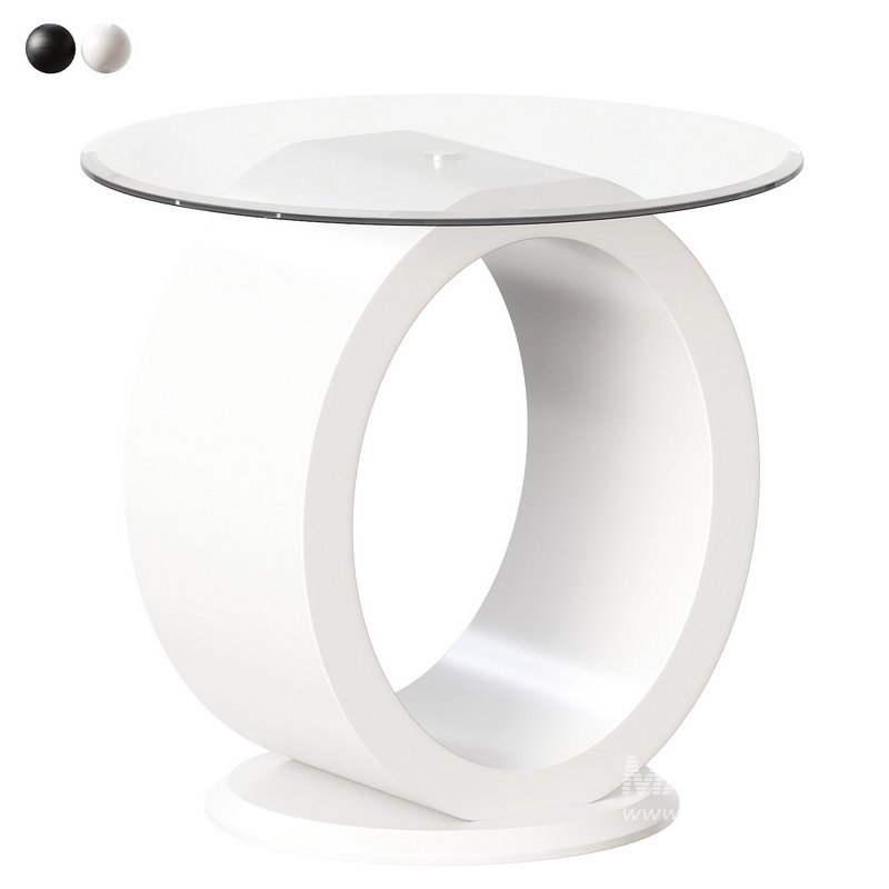 Austina Glass Top End Table - Image 3