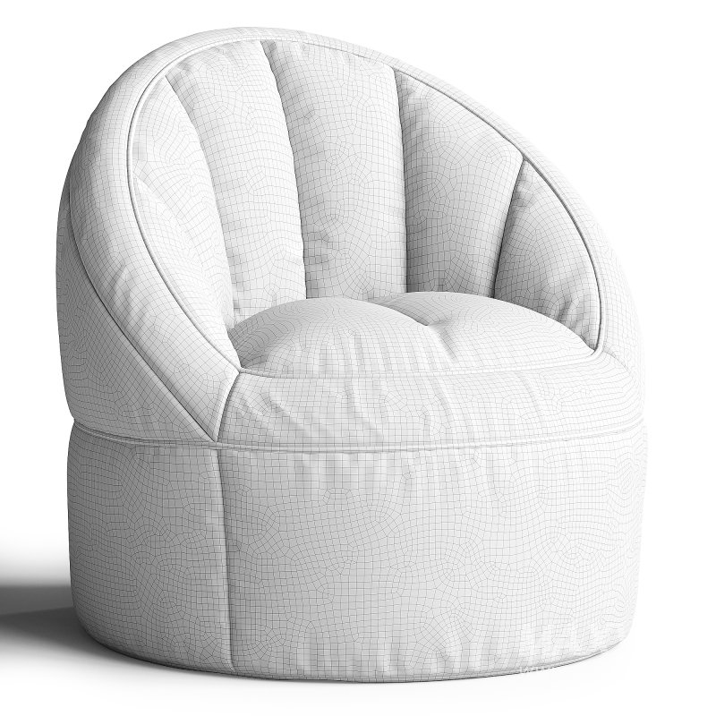 Disney Minnie Mouse Purple Polyester Bean Bag Chair - Image 2