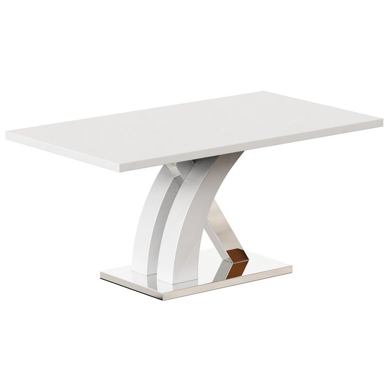 White High Gloss Dining Table - Image 1