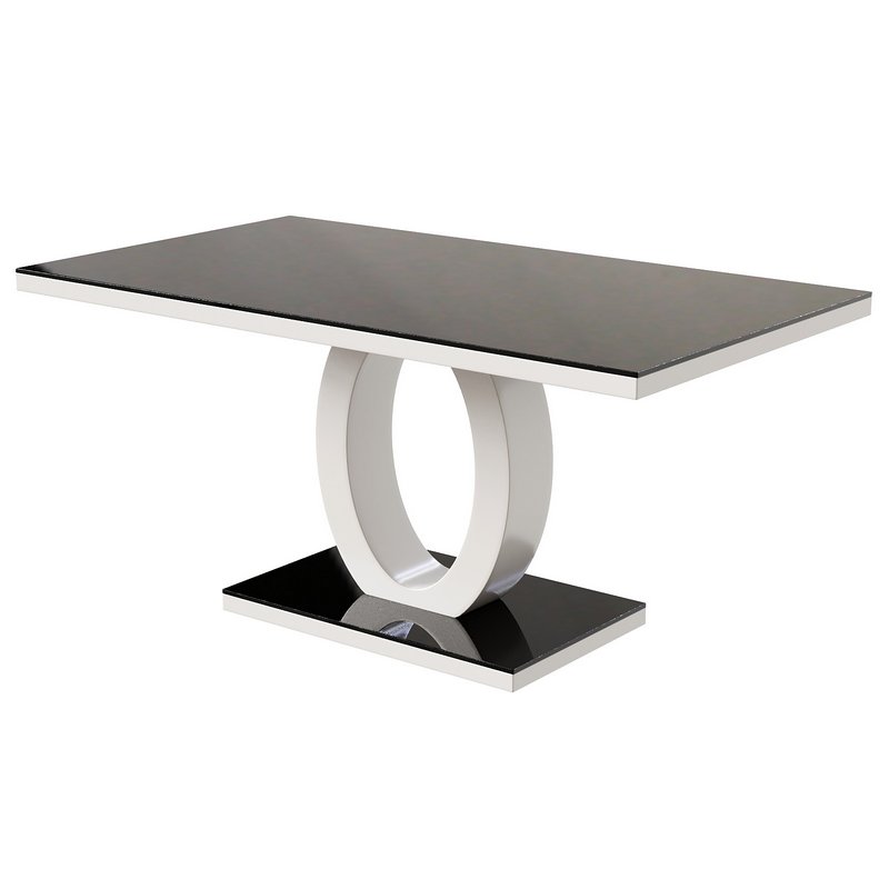 Scottsmoor Modern High Gloss Halo 6 Seater Dining Table - Image 5