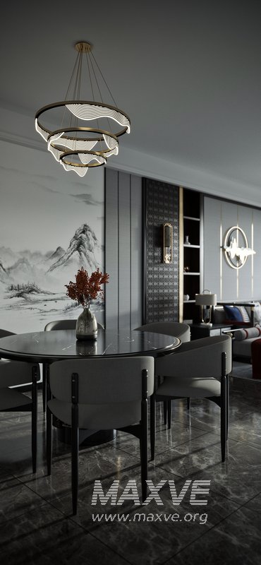 Chinese Living Room Dining Room - Image 10