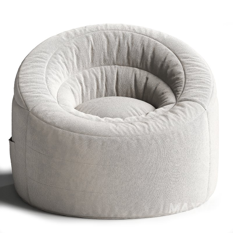 POD by Urban Shop Soft Plush Corduroy Bean Bag Chair with Pocket - Image 3
