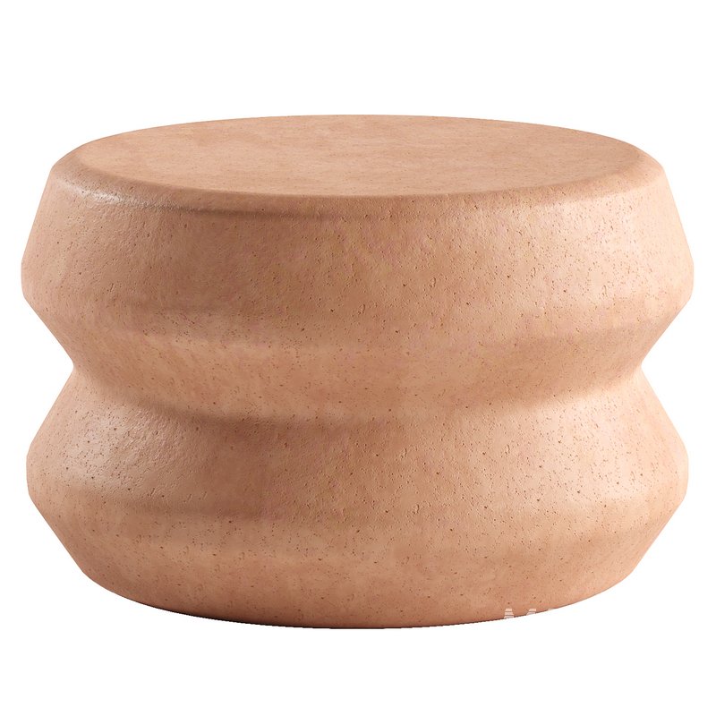 Alderwood Stone Outdoor Side Table - Image 2