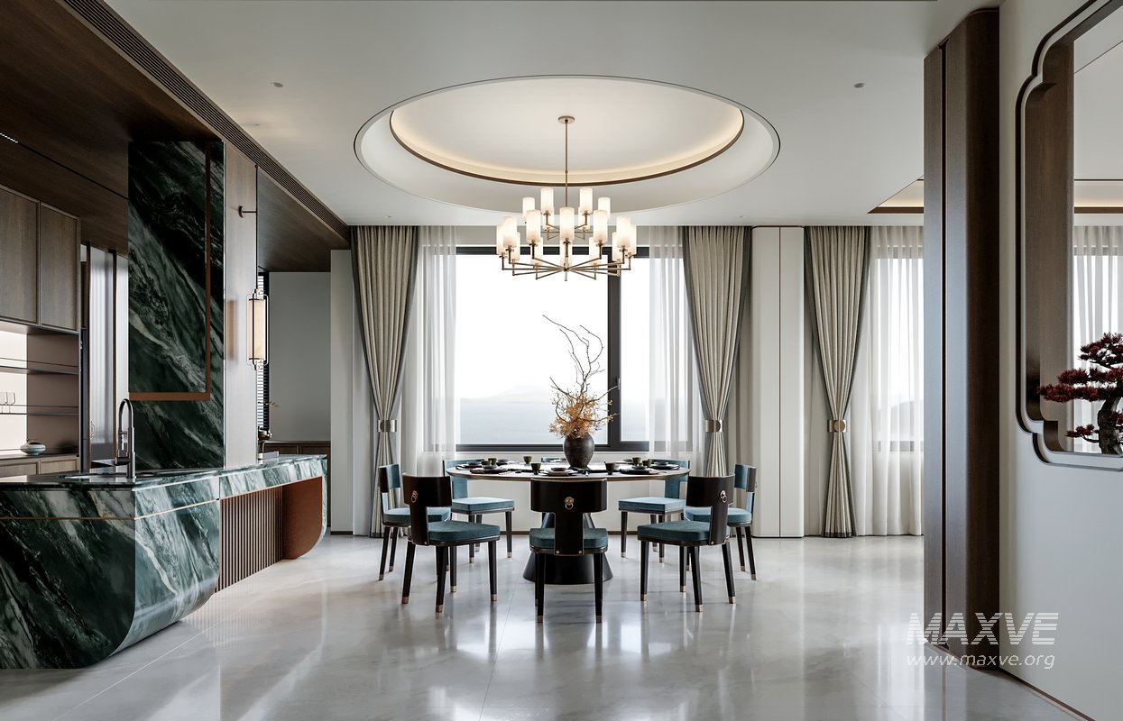 Chinese Living Room Dining Room - Image 2