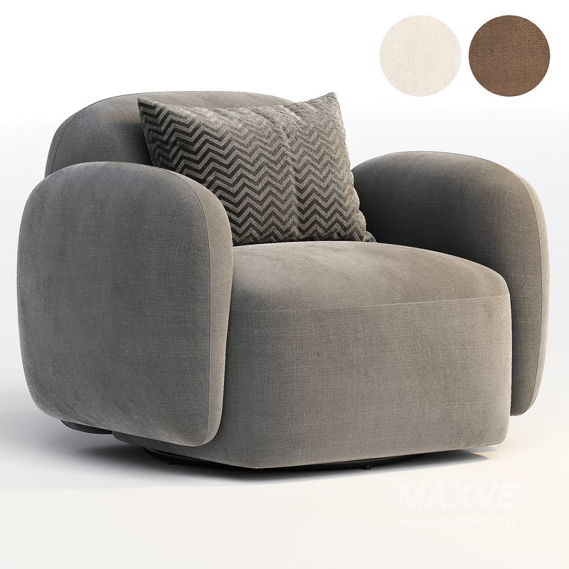 Giddings Swivel Chair, Knoll Camel - Image 1