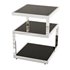 Contemporary Black Glass Side Table - Thumbnail 1