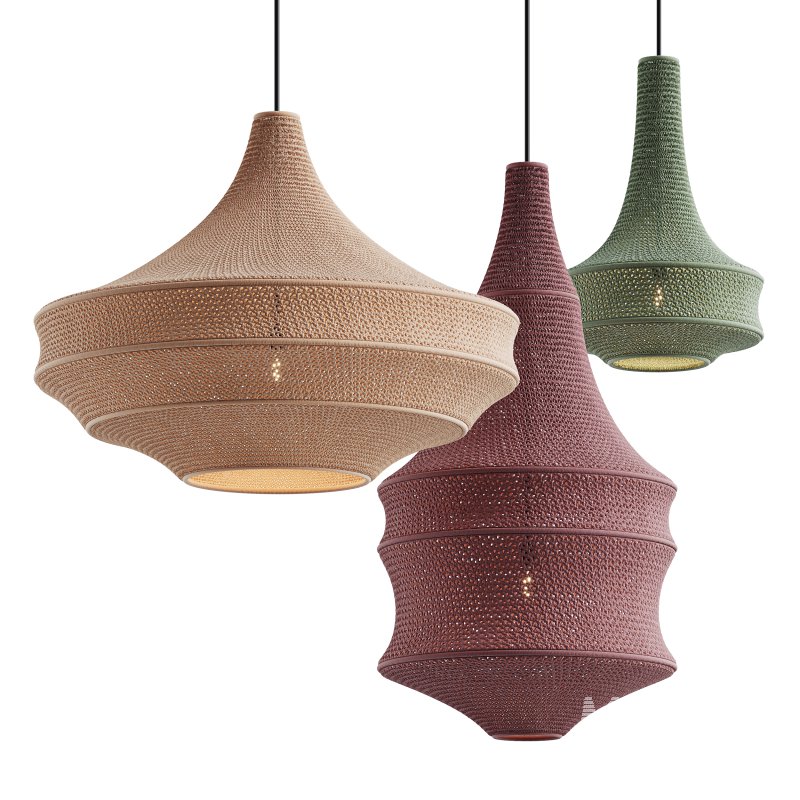 Crochet Pendant Lamp by Hamimi Design - Image 3