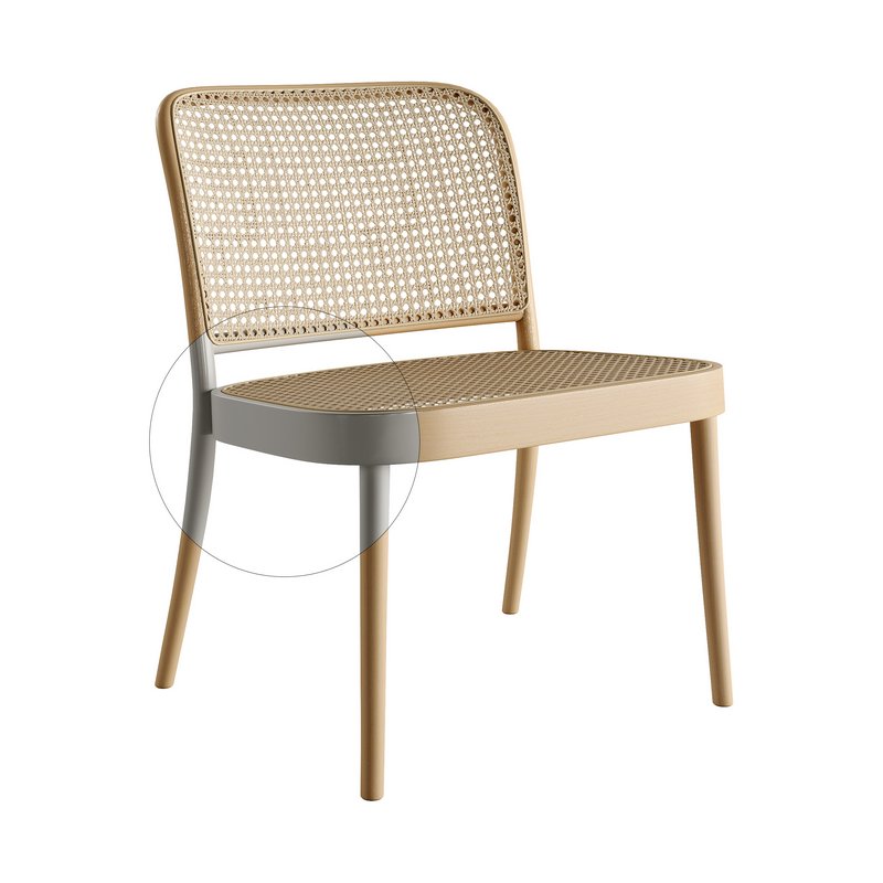 811 Lounge Armchair and Chair 365 by TON - Image 4