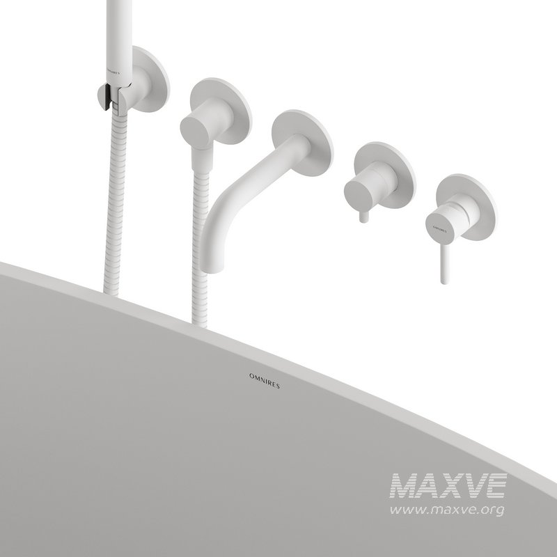 Y 5-Hole Bath Mixer and Shell Wanna by OMNIRES - Image 5