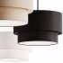Modern Suspension Dual Drum Fabric Light - Thumbnail 2