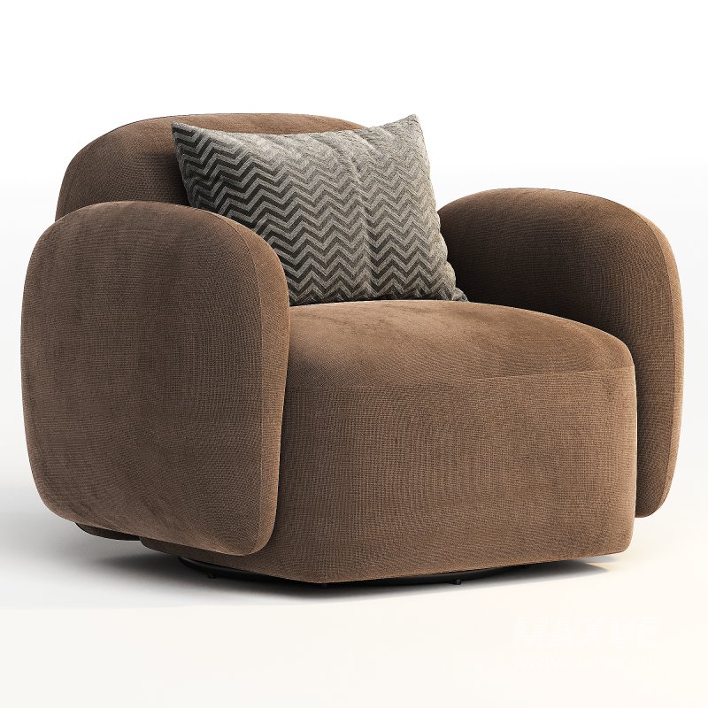Giddings Swivel Chair, Knoll Camel - Image 4