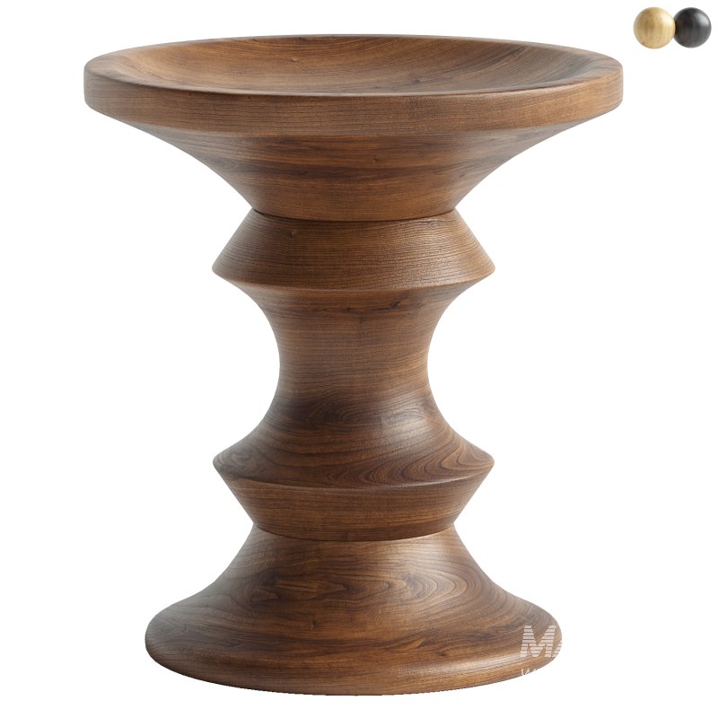 Eames Turned Stool Shape A - Image 1