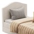 Upholstered bed frame Kilanda light beige Luroy Standard Single - Thumbnail 11