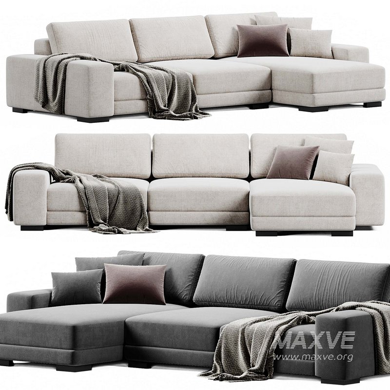 Horizon 3 L Shaped Sofa By Crateandbarrel - Image 3