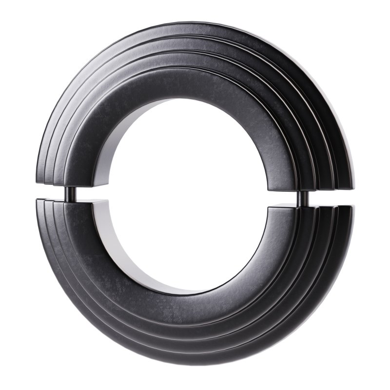 Black Radiator Pipe Flanges Aluminum Escutcheon Ring Plate - Image 3