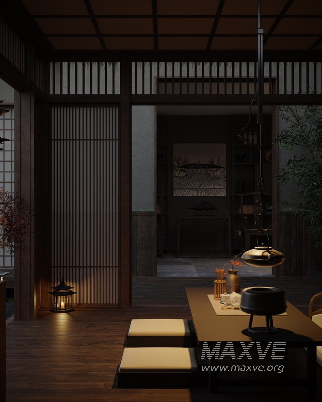 chinese courtyard tea room - Image 2