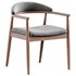Modrest Cohen Walnut Dining Chair - Thumbnail 5