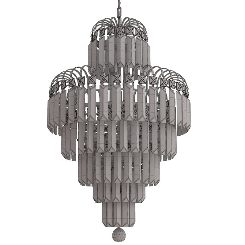 Indoor Chandelier, Droplet Chandelier Lighting Crystal Ceiling Lamp - Image 2