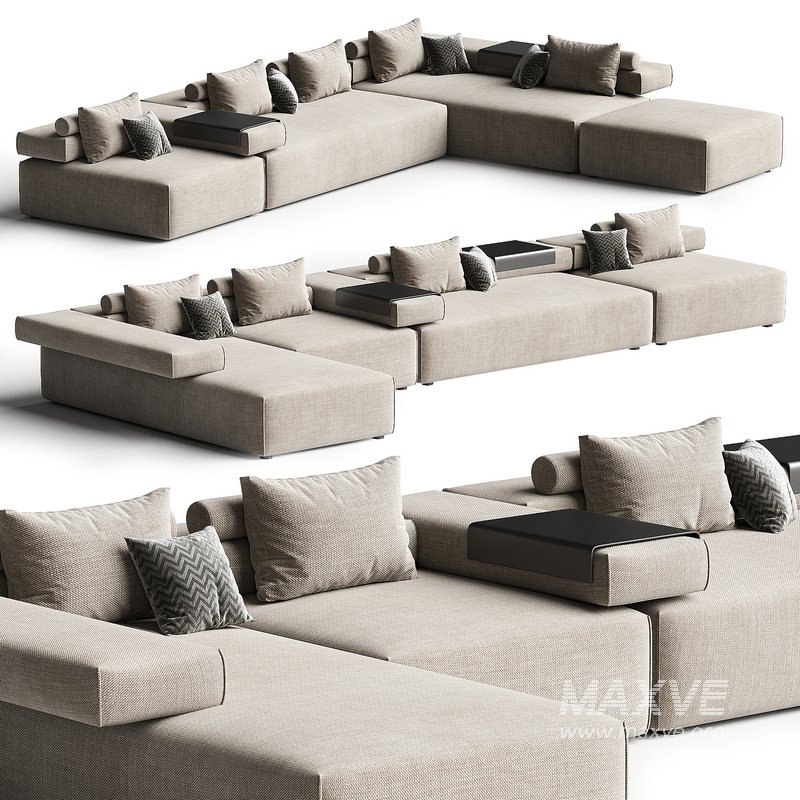 CINDER BLOCK modular sofa 3-4 - Image 1
