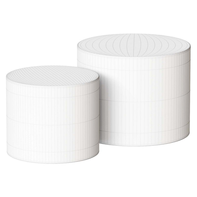 Small Coffee Table Nesting End Table Set - Image 2