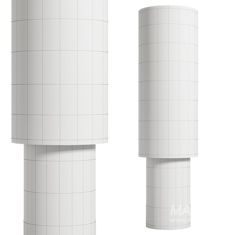 H M Fabric and Metal Floor Lamp - Image 2