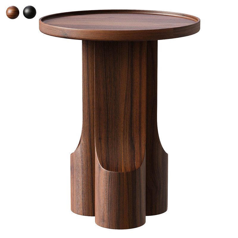 Solid walnut end table - Image 2