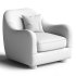 BACIO CREAM BOUCLE LOUNGE CHAIR - Thumbnail 2