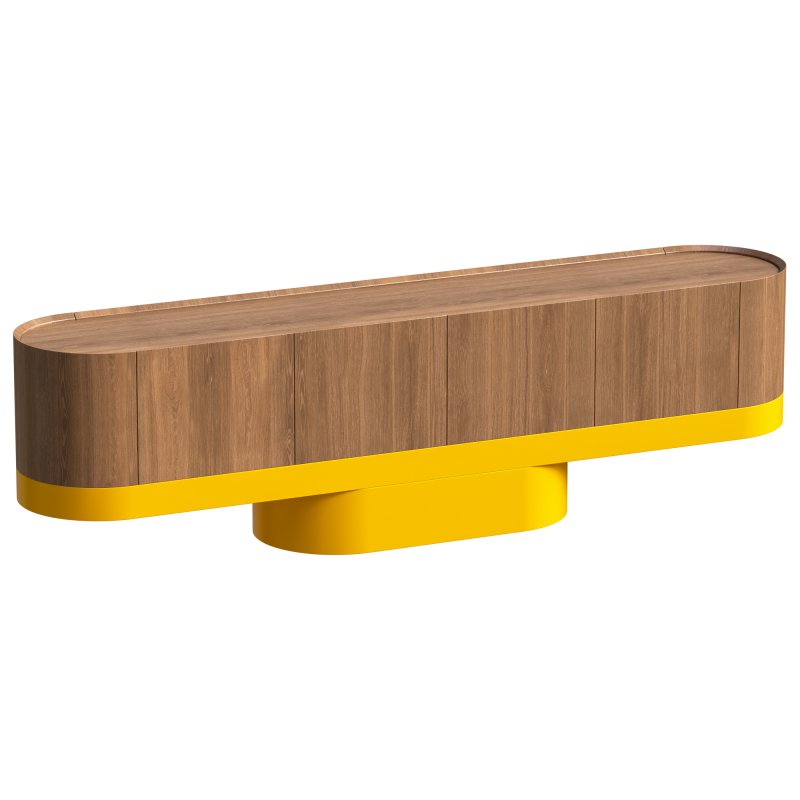 Wooden sideboard with doors - Image 1