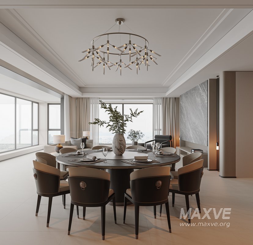 Chinese Living Room Dining Room - Image 10