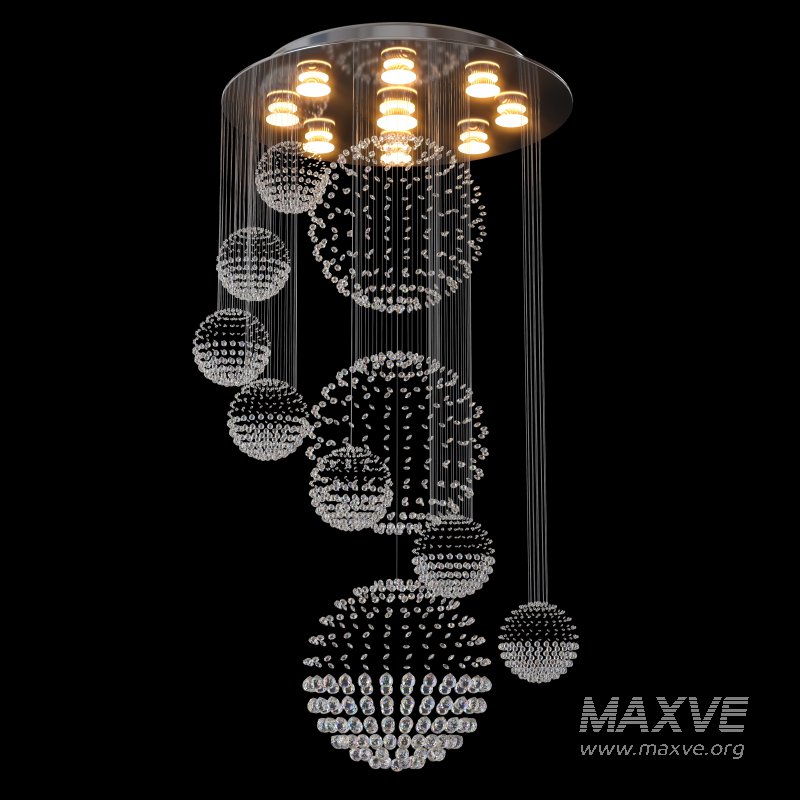 Siljoy Modern Foyer Chandeliers for High Ceiling - Image 1