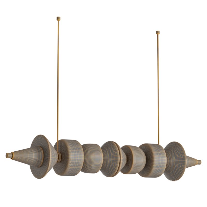 Sonde Satin H Chandelier Light by HOLLY HUNT - Image 5