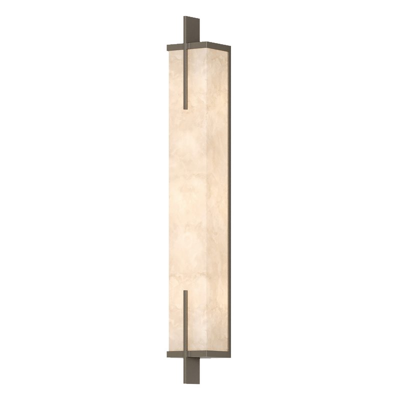 Modern Luxury Full Copper Marble Rectangle LED Wall Sconce - Image 2