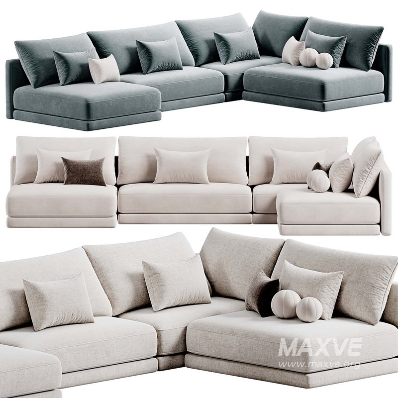 Katarina Corner Couch Sofa By Blanche - Image 1