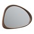 Asymmetrical Walnut Wood Mirror - Thumbnail 1