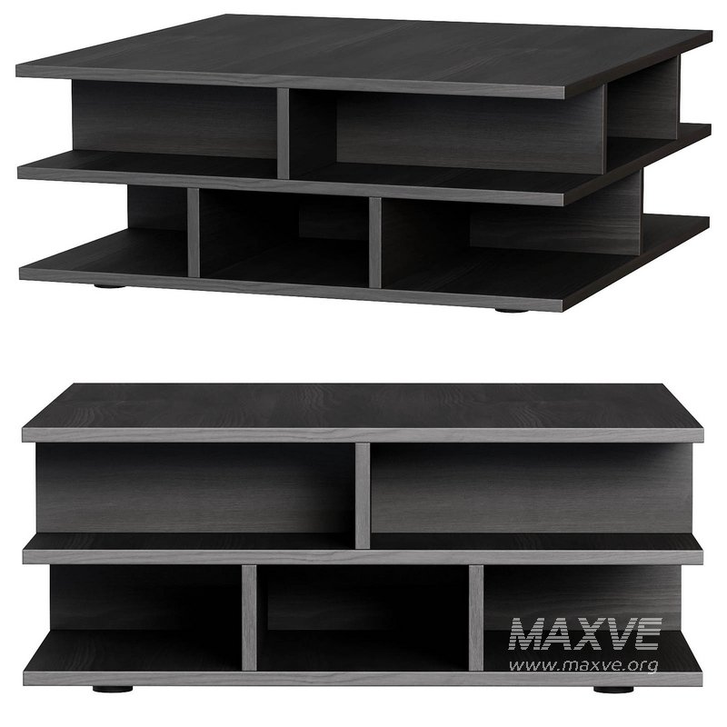Mille-Feuille Coffee Table Black - Image 3
