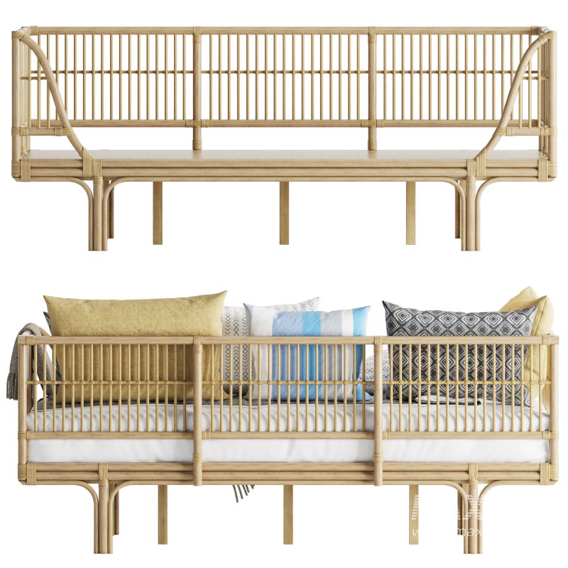 Honey_Rattan_Daybed_Frame - Image 3