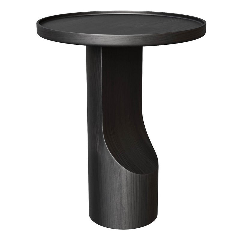 Solid walnut end table, Stigido - Image 6