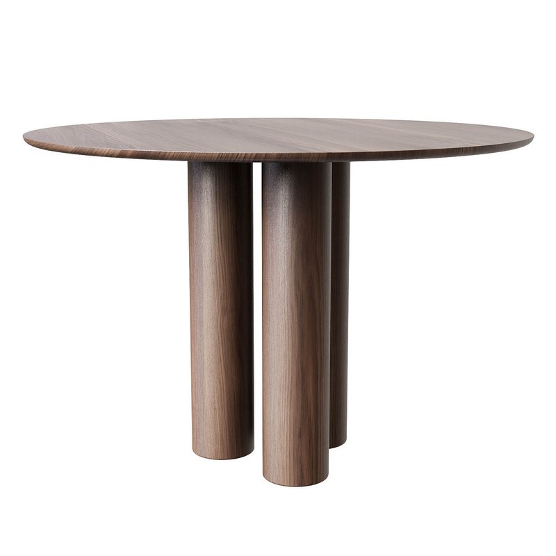 Gunnar Round Wood Dining Table - Image 4