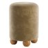 Pouffe with Ball Feet, Mohair - Thumbnail 2