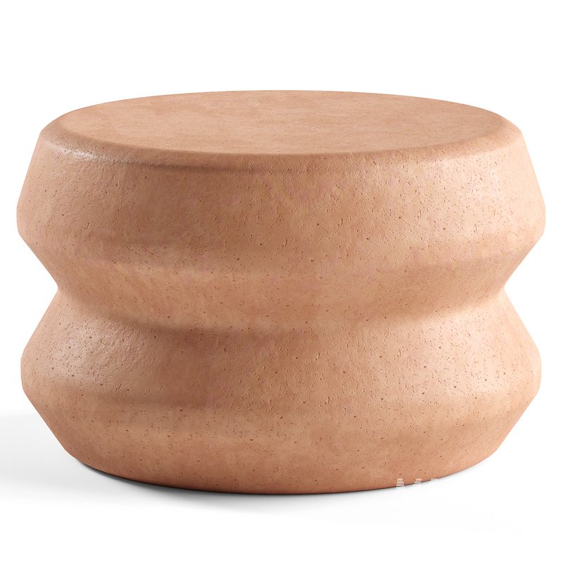 Alderwood Stone Outdoor Side Table - Image 1