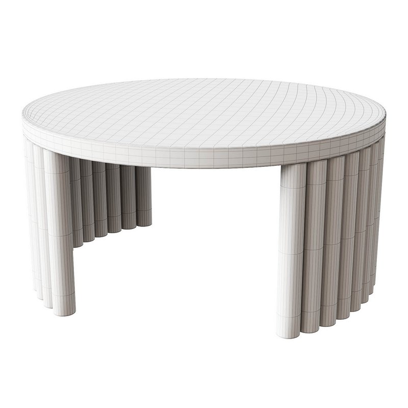 Guadua rounded coffee table - Image 4