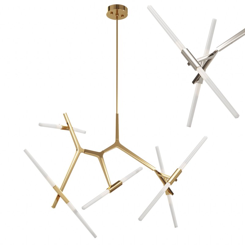 10 light Branch Modern Linear Chandelier - Image 4