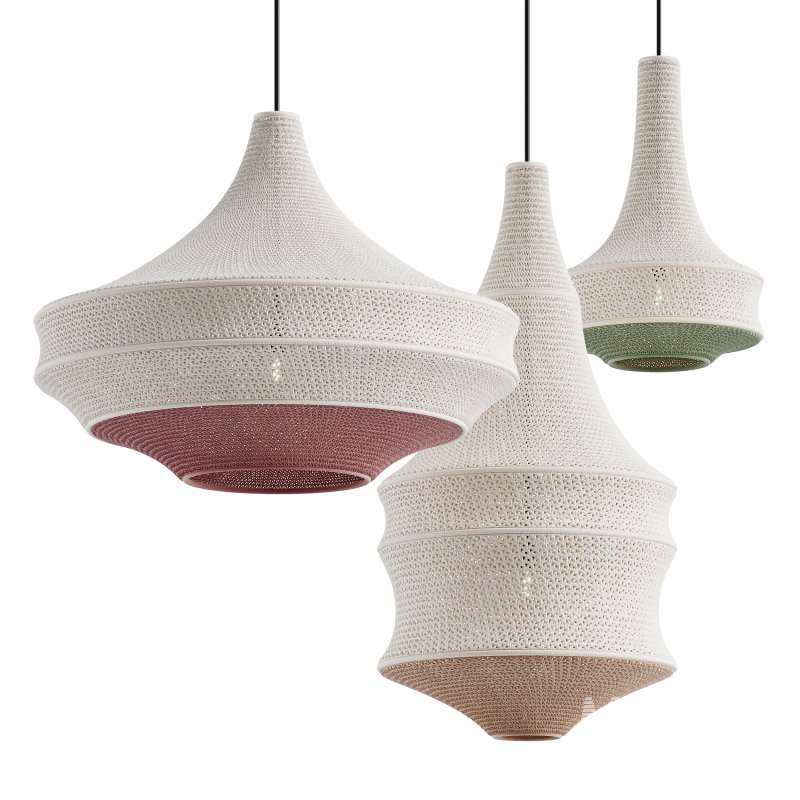 Crochet Pendant Lamp by Hamimi Design - Image 4