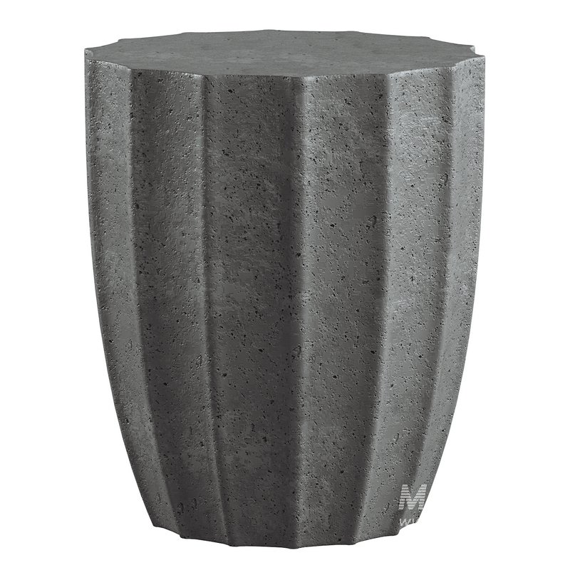 Milhouse Concrete Outdoor Side Table - Image 1