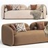 Scandinavian style velvet sofa - Thumbnail 1