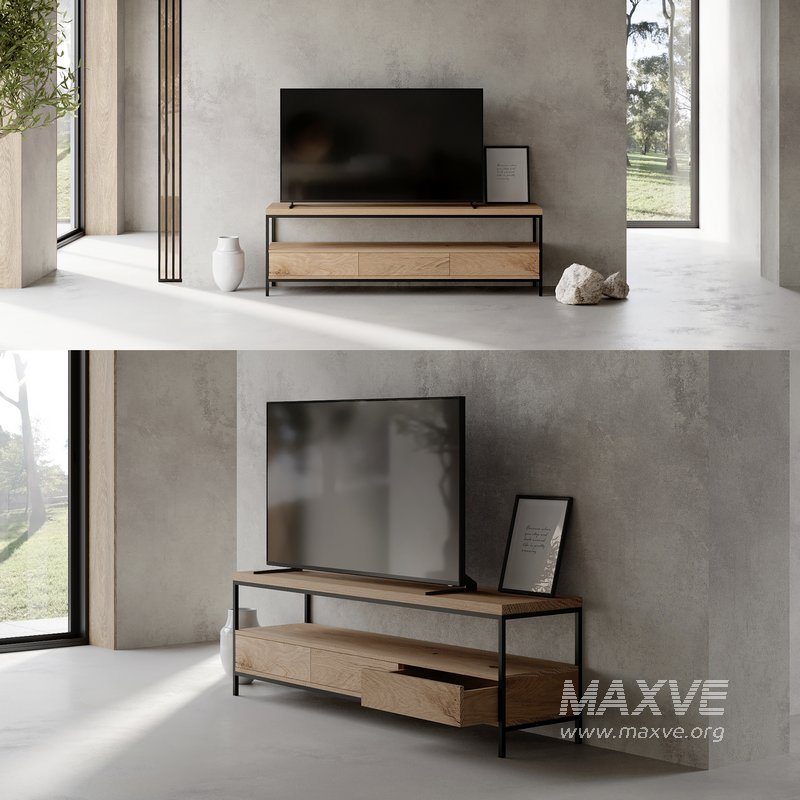 TV Stand 3 Drawers by mLOFT - Image 2