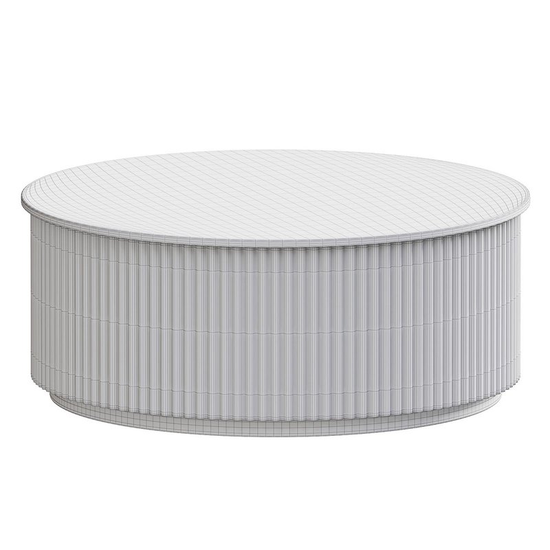 Nomad Round Coffee Table – White - Image 3