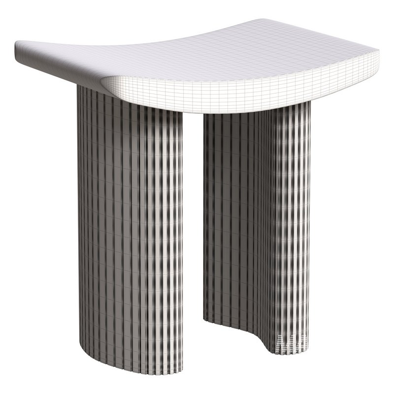 Mahogany stool - Image 2