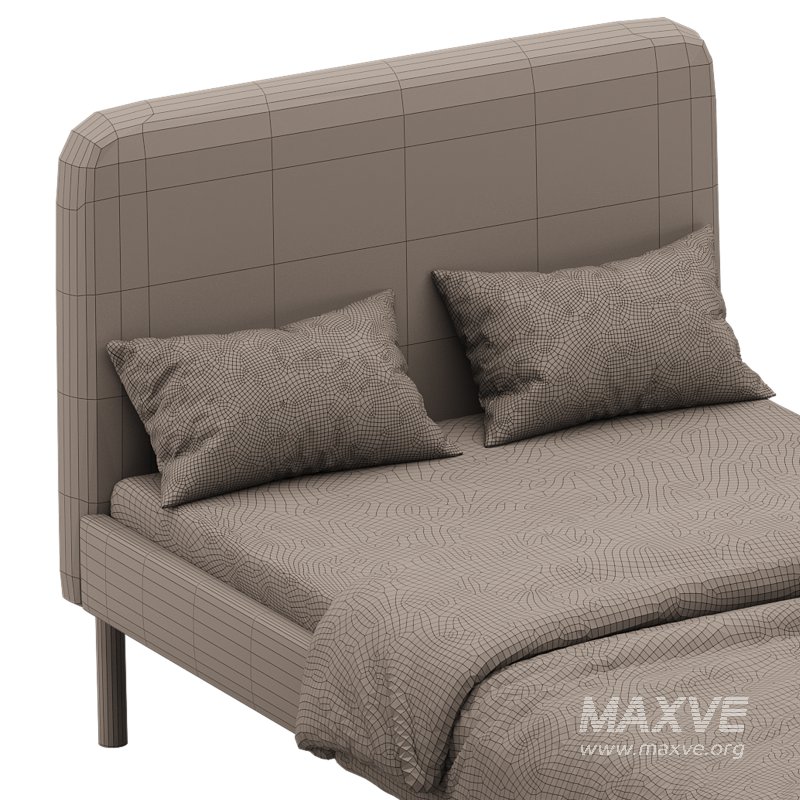 Upholstered bed frame Vissle dark grey Standard Single - Image 14